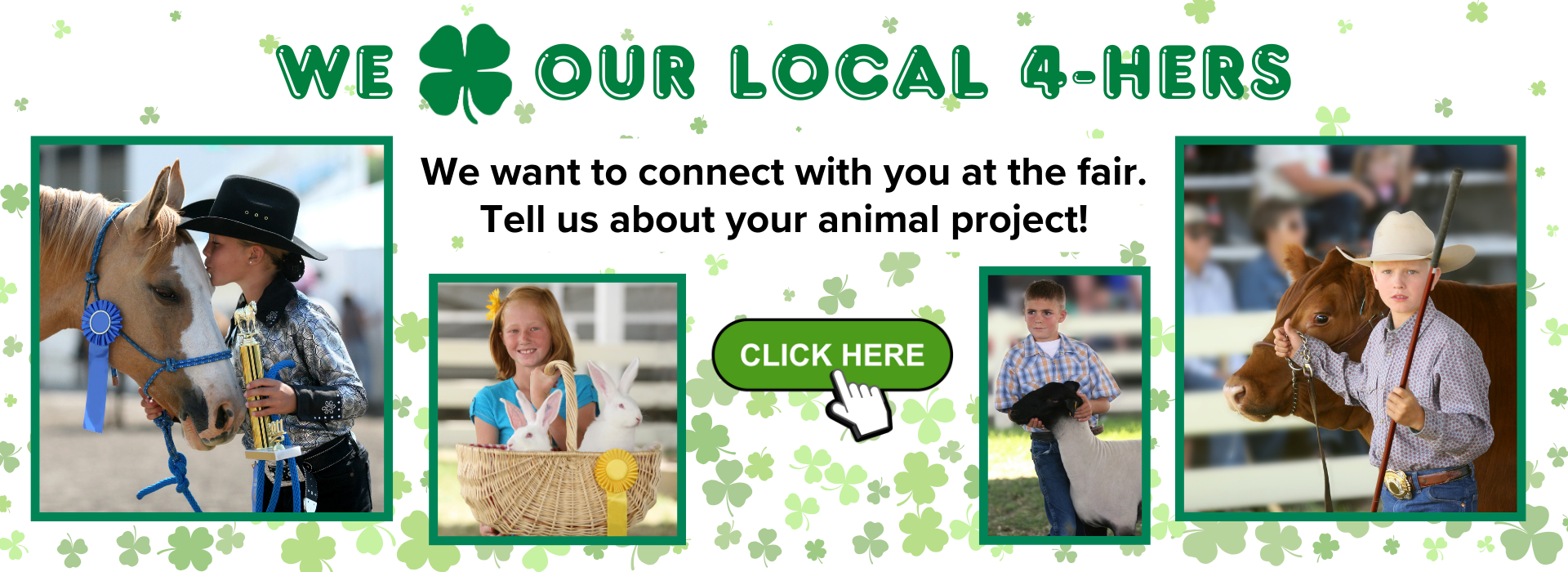 Children at the fair with animals